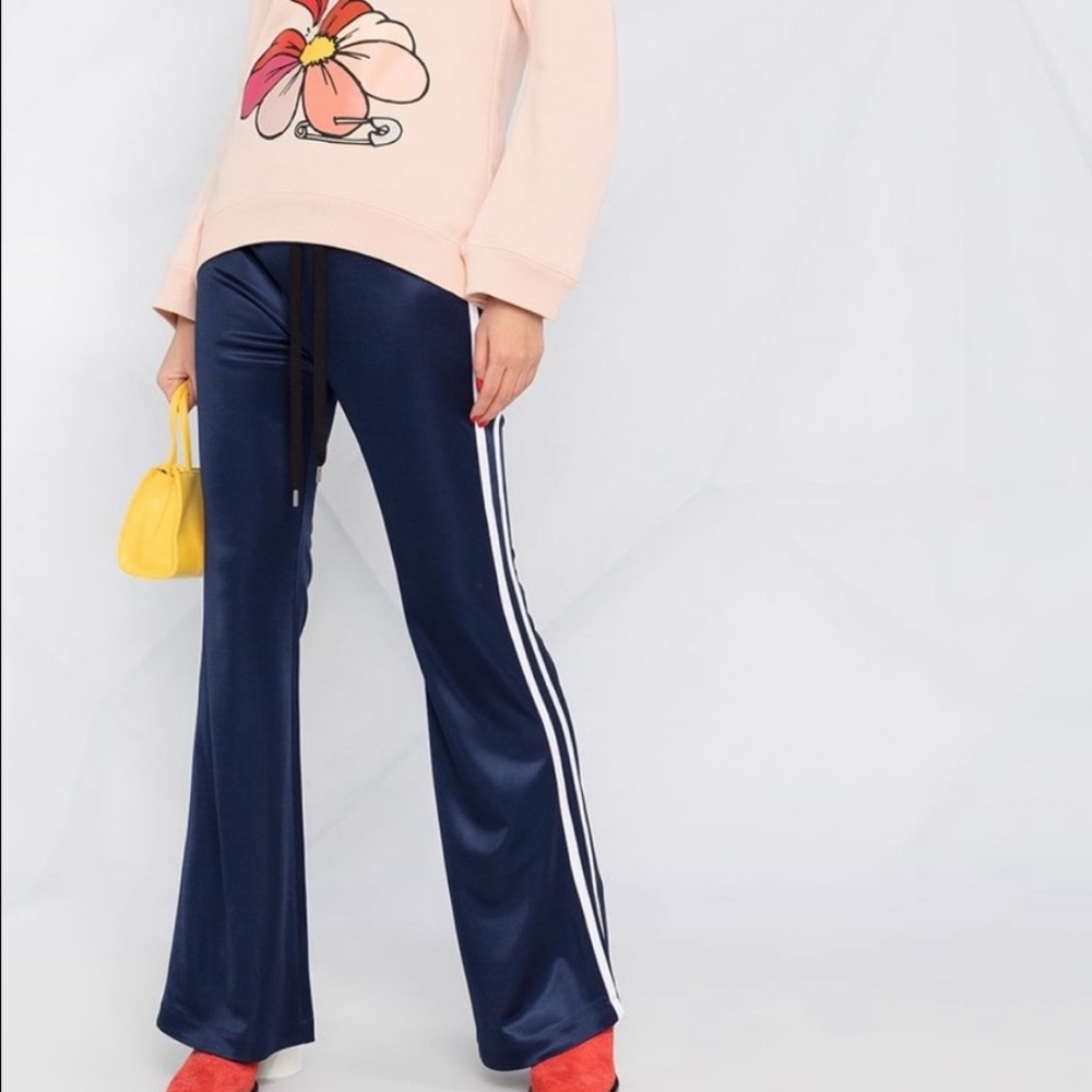 Blue and white Marni track pants